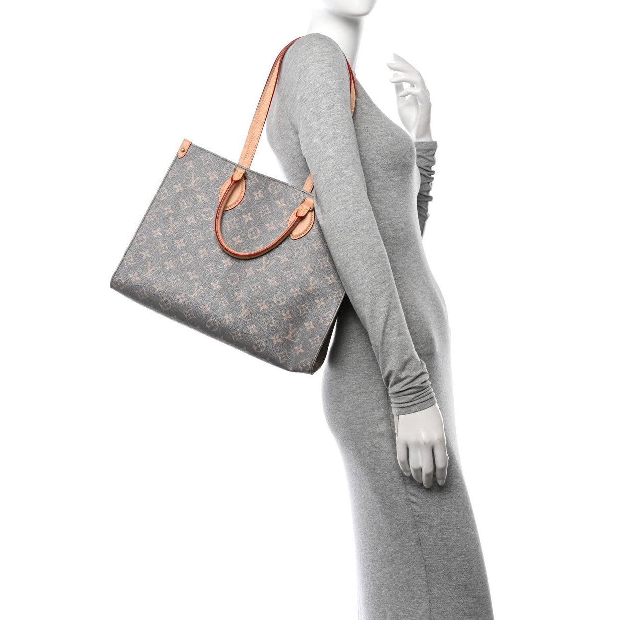 Louis Vuitton Monogram Denim OnTheGo MM Shoulder Bag – Trianon Grey