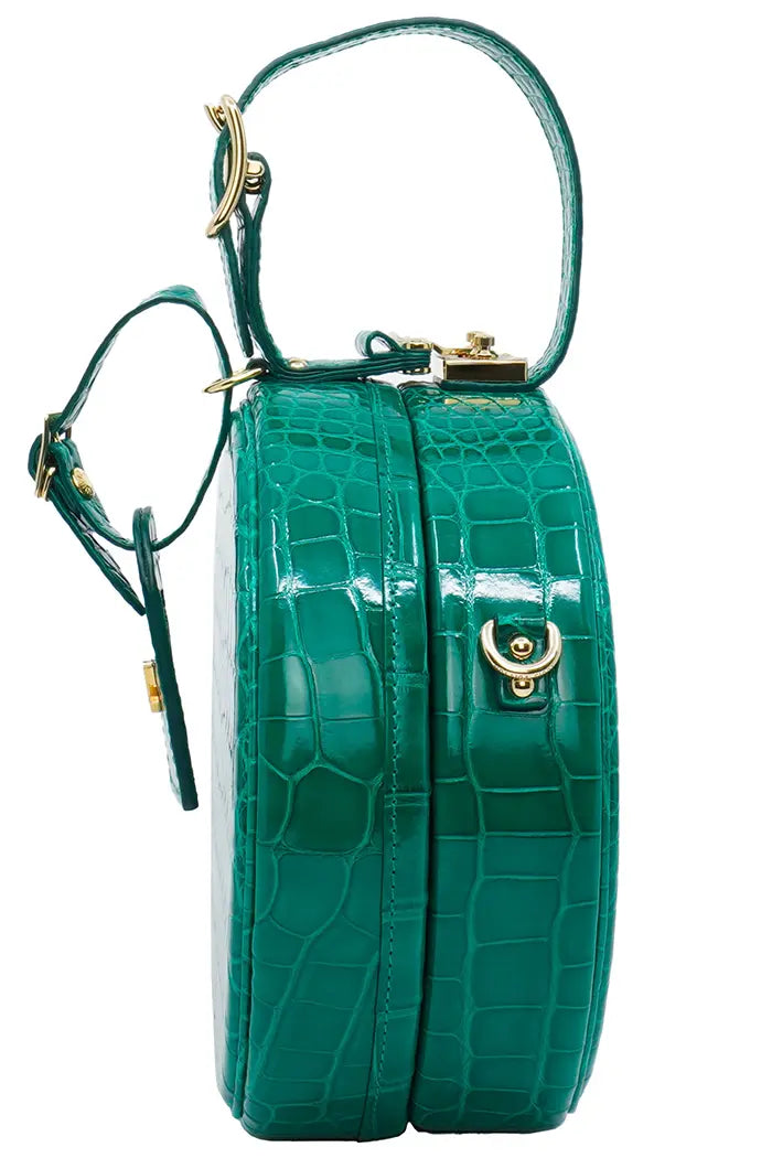Louis Vuitton Alligator Petite Boite Chapeau Handbag - Green