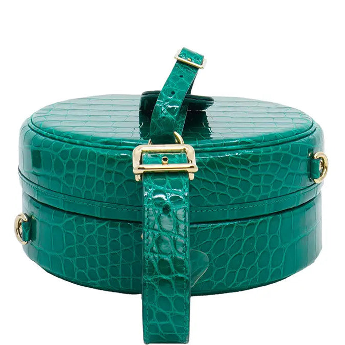 Louis Vuitton Alligator Petite Boite Chapeau Handbag - Green