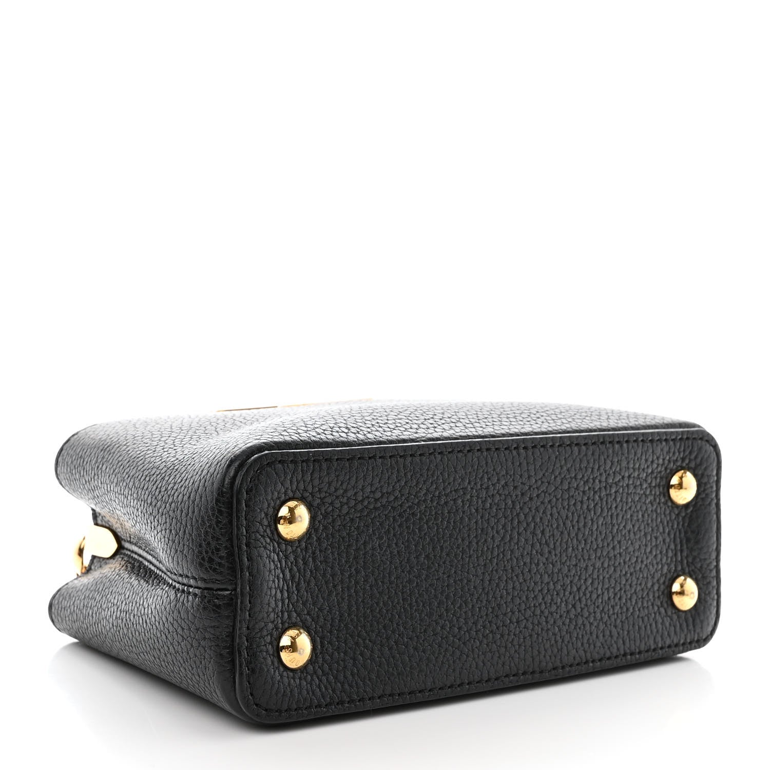Louis Vuitton Taurillon Mini Chain Capucines Handbag - Black