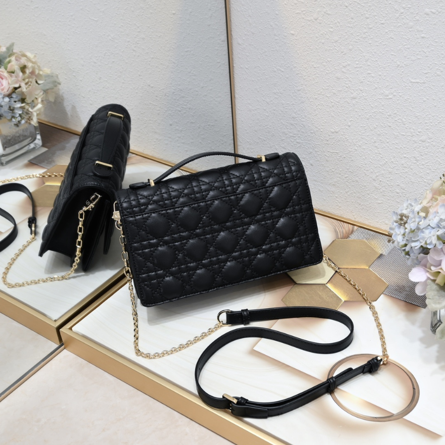 Dior My Dior Top Handle Bag - Black