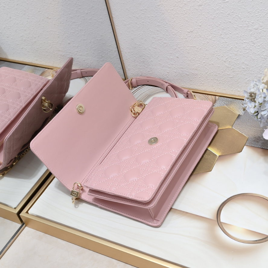 Dior My Dior Top Handle Bag - Pink