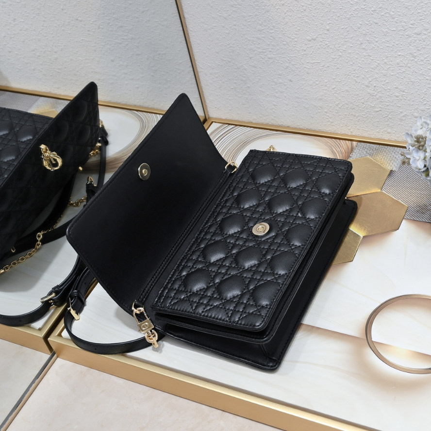 Dior My Dior Top Handle Bag - Black