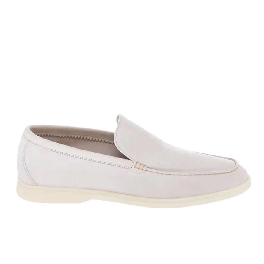 Loro Piana Summer Walk Suede Loafers - Beige
