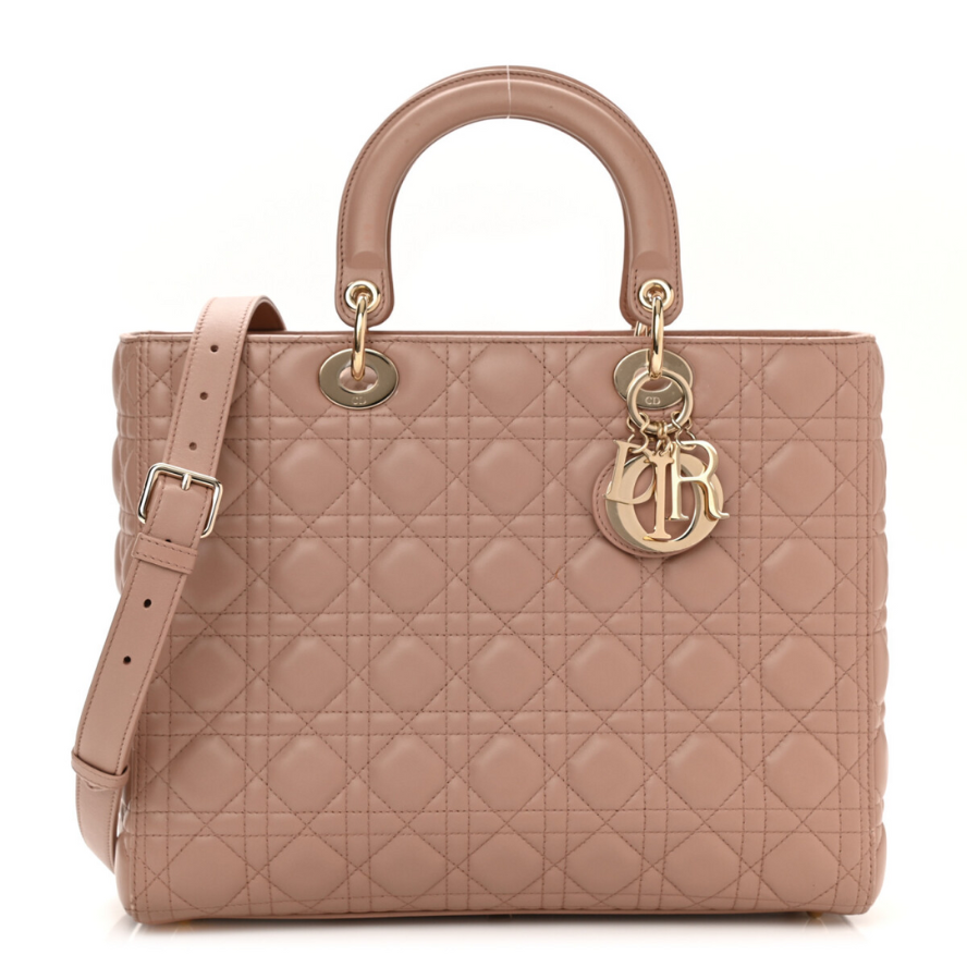 Dior Large Lady Dior Bag - Beige