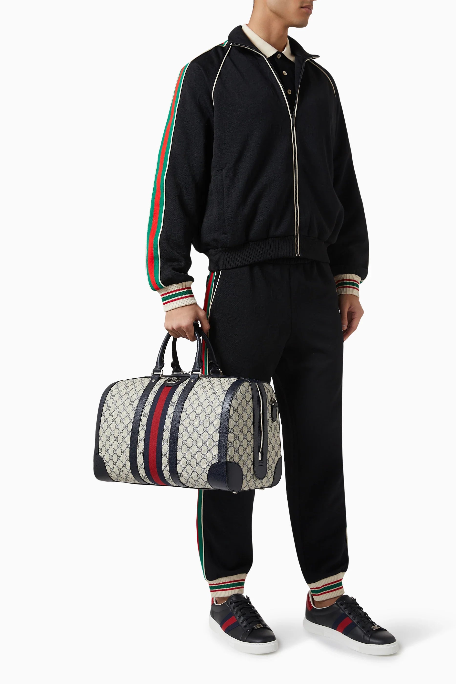 Gucci GG Supreme Canvas Small Savoy Duffle Bag – Beige