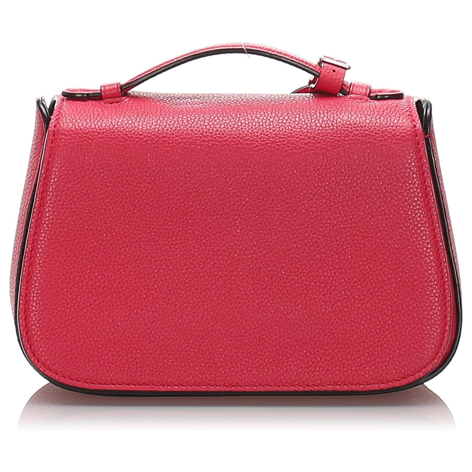 Louis Vuitton Grained Calfskin Vivienne Handbag - Red