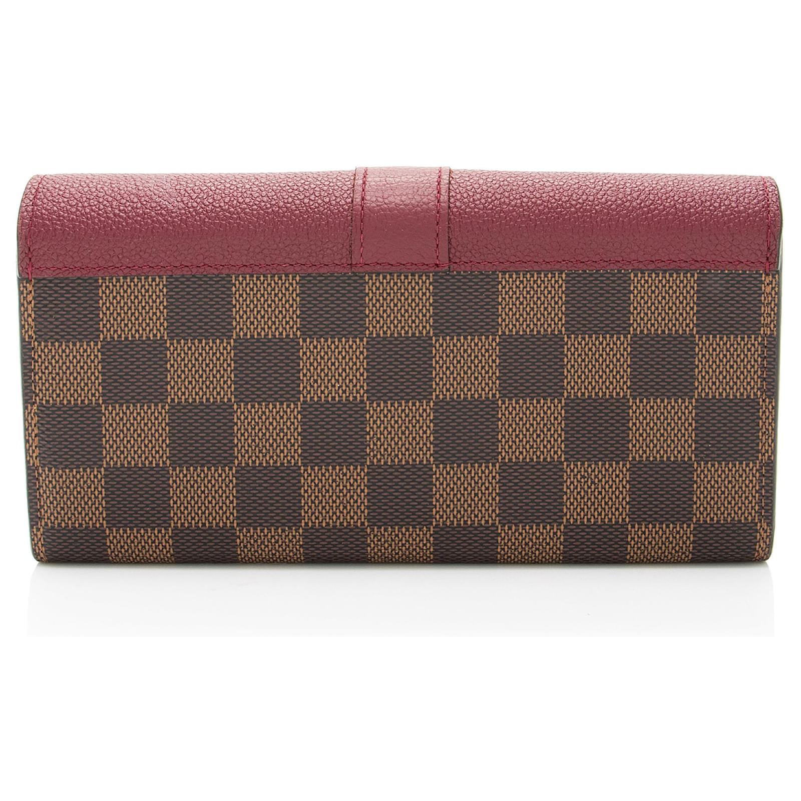Louis Vuitton Damier Ebene Bordeaux Clapton Wallet - Brown