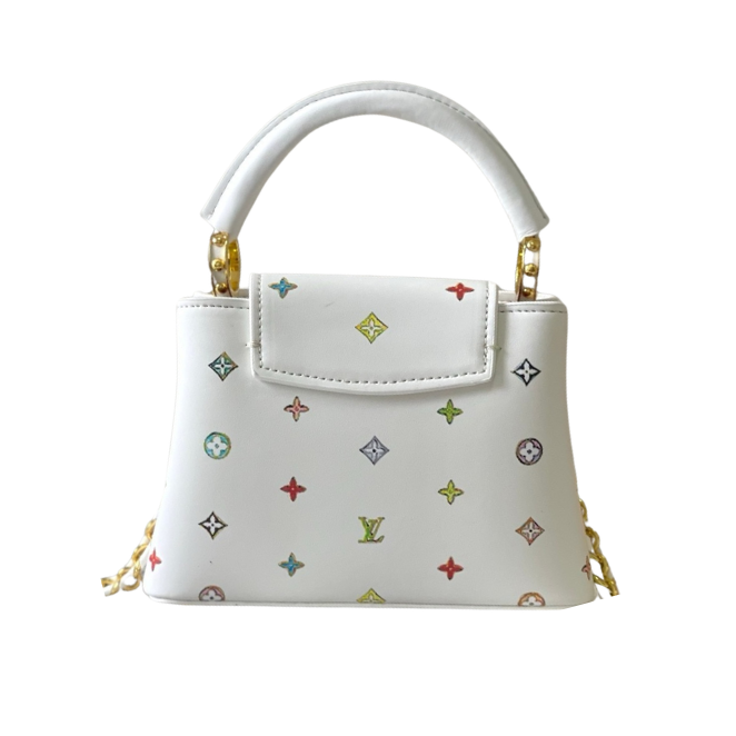 Louis Vuitton x Takashi Murakami Capucines Mini Handbag – White