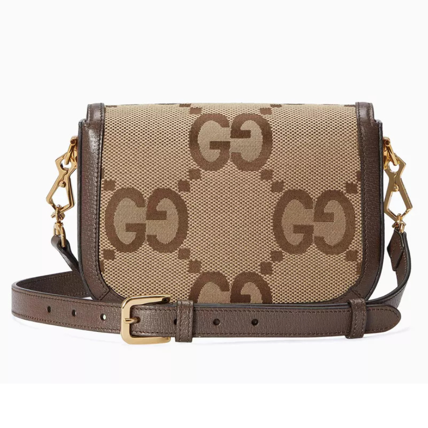 Gucci Horsebit 1955 Jumbo GG Mini Crossbody Bag – Brown