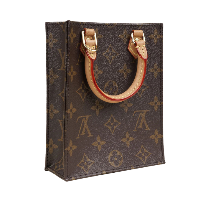 Louis Vuitton Monogram Canvas Petit Sac Plat Crossbody Bag – Brown
