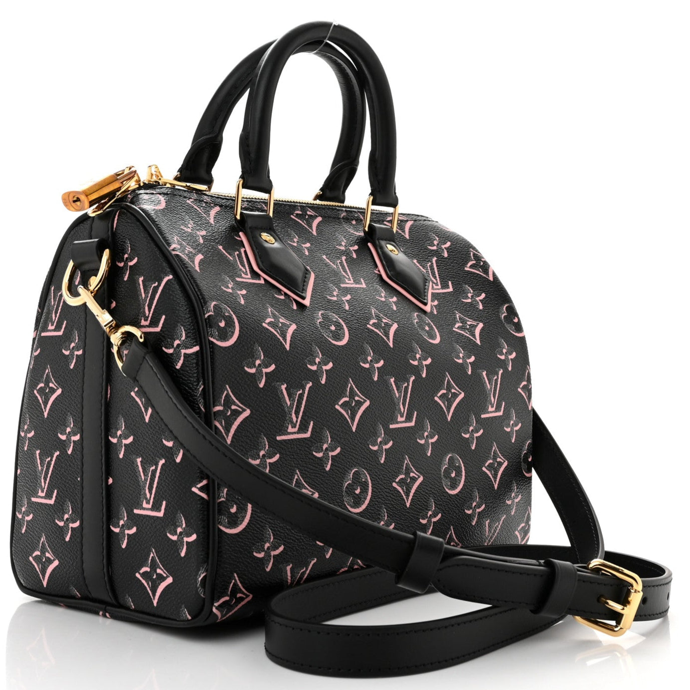 Louis Vuitton Monogram Fall for You Speedy Bandoulière 25 Handbag - Black