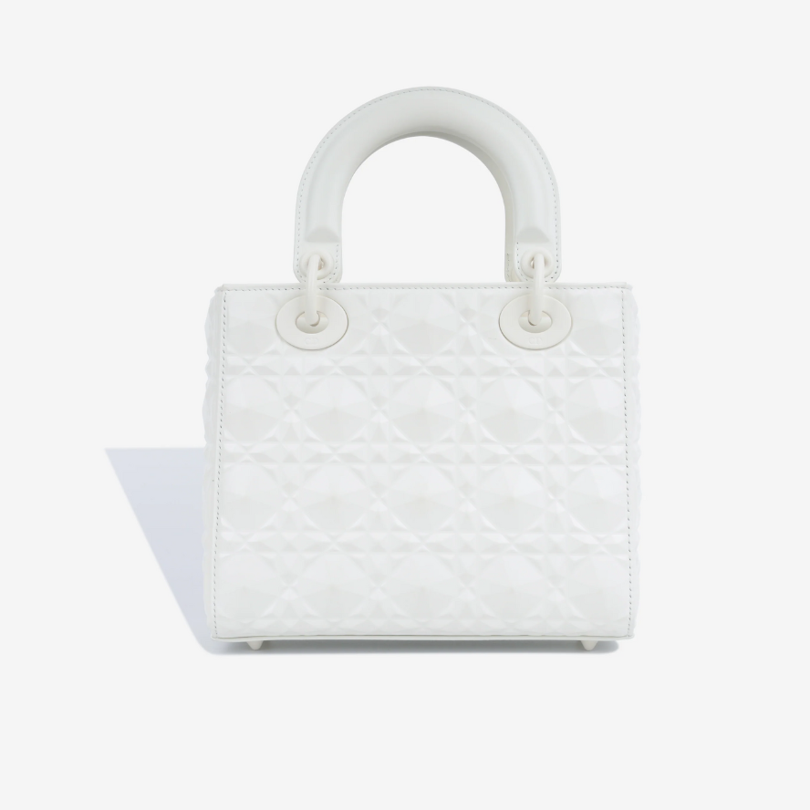 Dior Mini Lady Dior Bag - White