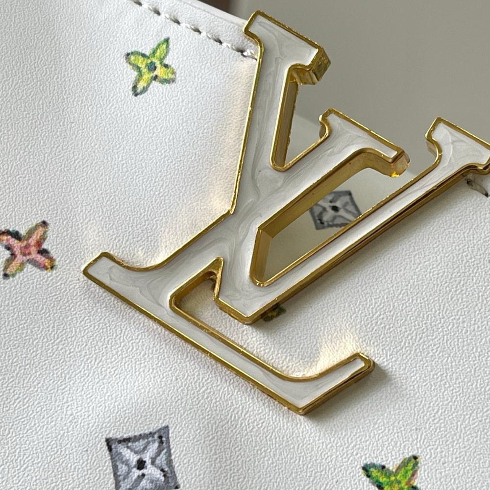 Louis Vuitton x Takashi Murakami Capucines Mini Handbag – White