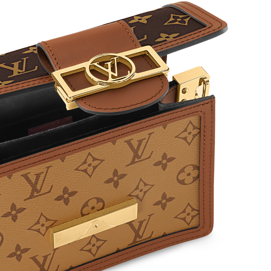 Louis Vuitton Monogram Reverse Dauphine Mini Shoulder Bag - Brown