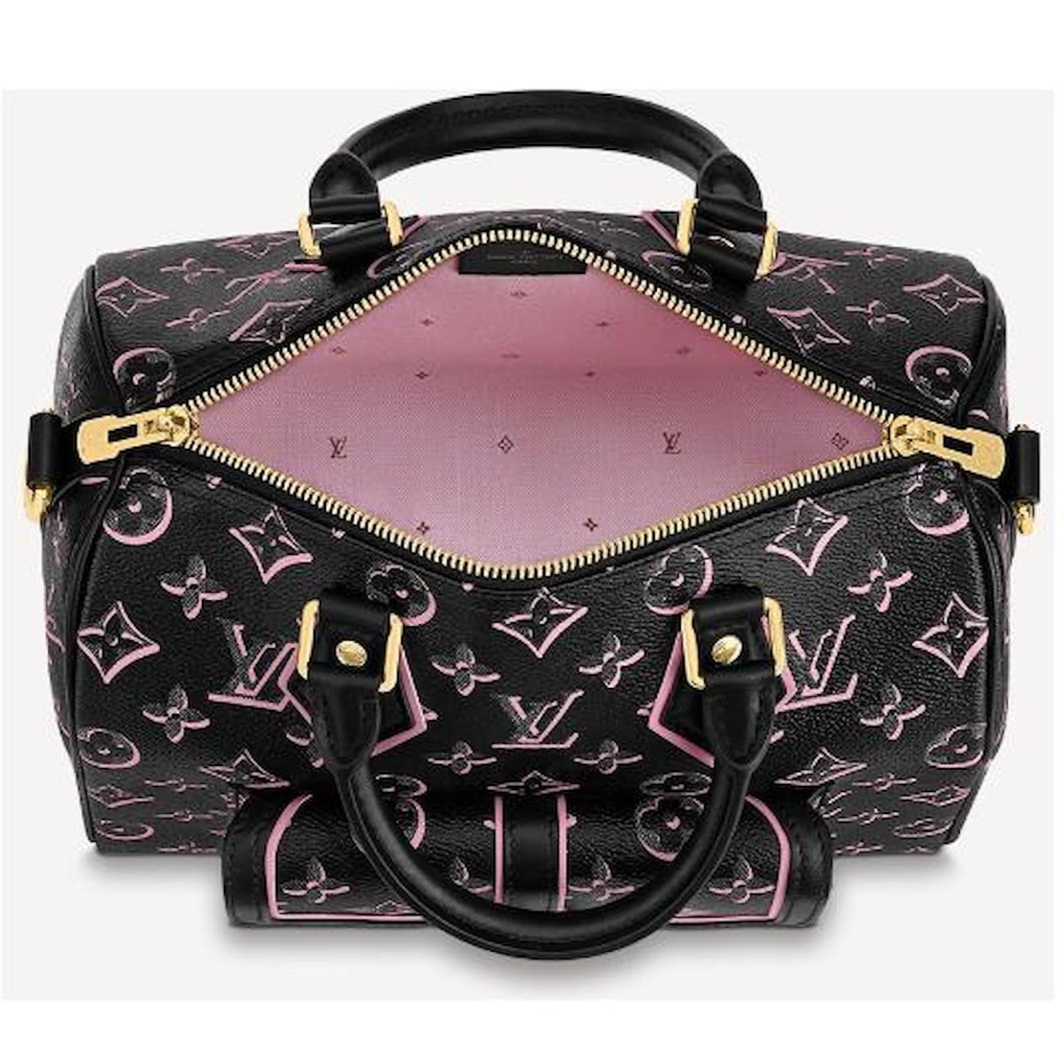 Louis Vuitton Monogram Fall for You Speedy Bandoulière 25 Handbag - Black