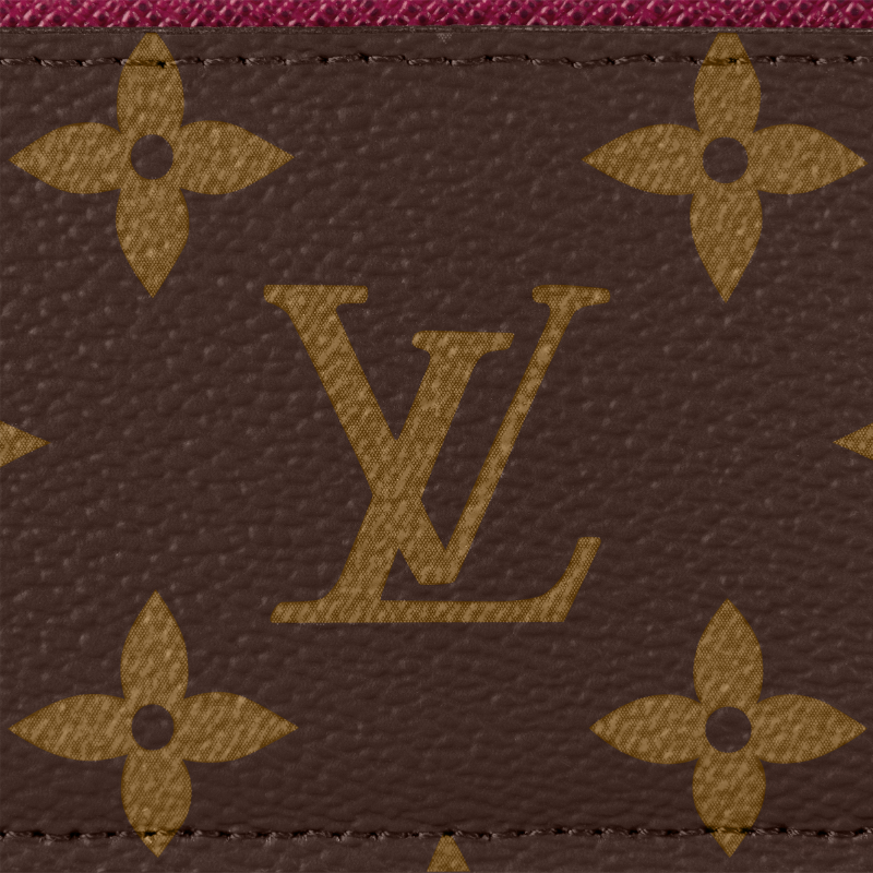 Louis Vuitton Monogram Canvas Card Holder - Fuchsia Brown