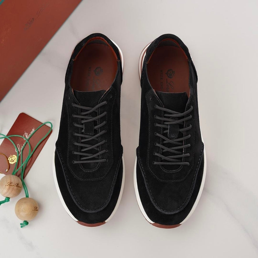 Loro Piana Week End Walk Microfiber - Storm System® Sneakers - Black (8000)