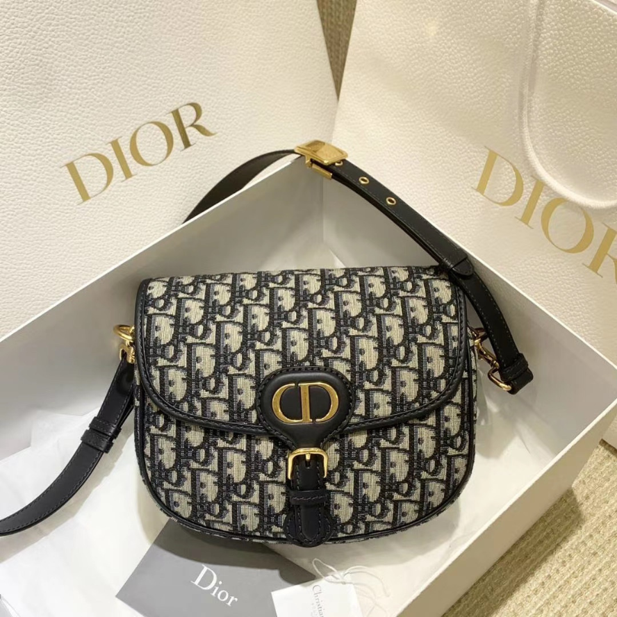 Dior Medium Dior Bobby Bag - Blue Dior Oblique Jacquard
