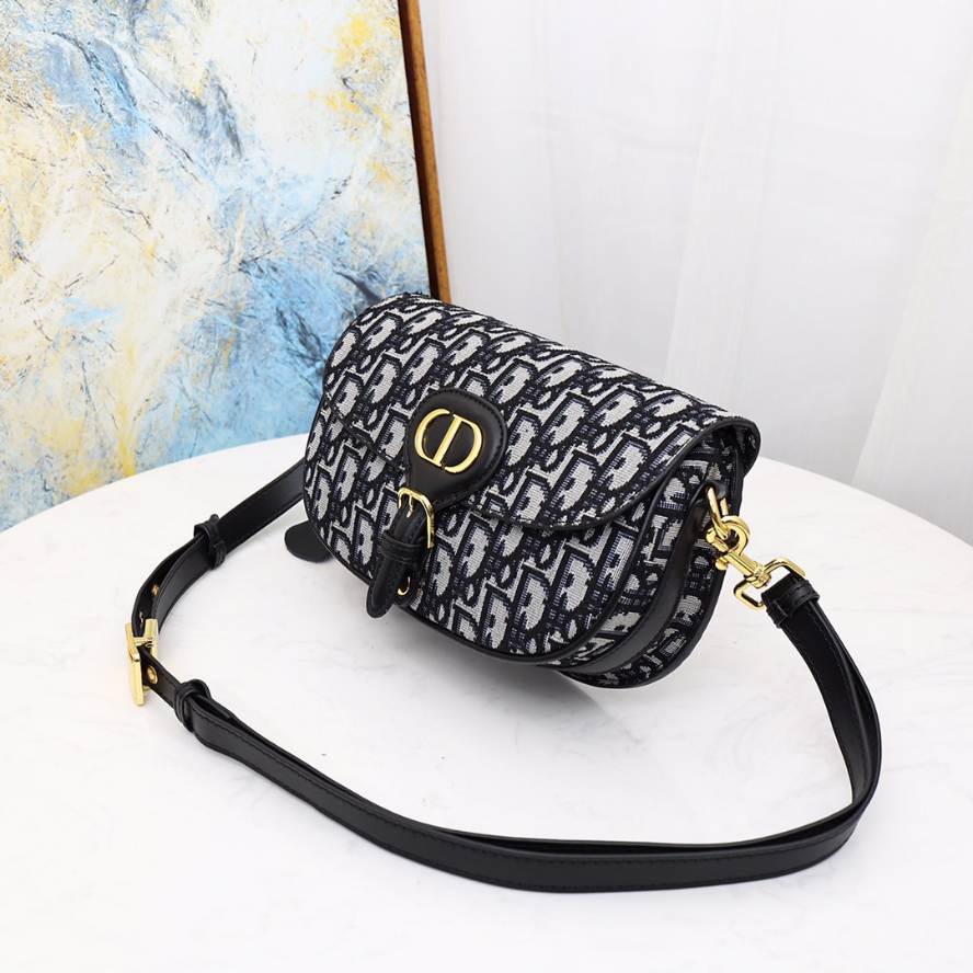 Dior Bobby East West Bag - Blue Dior Oblique Jacquard