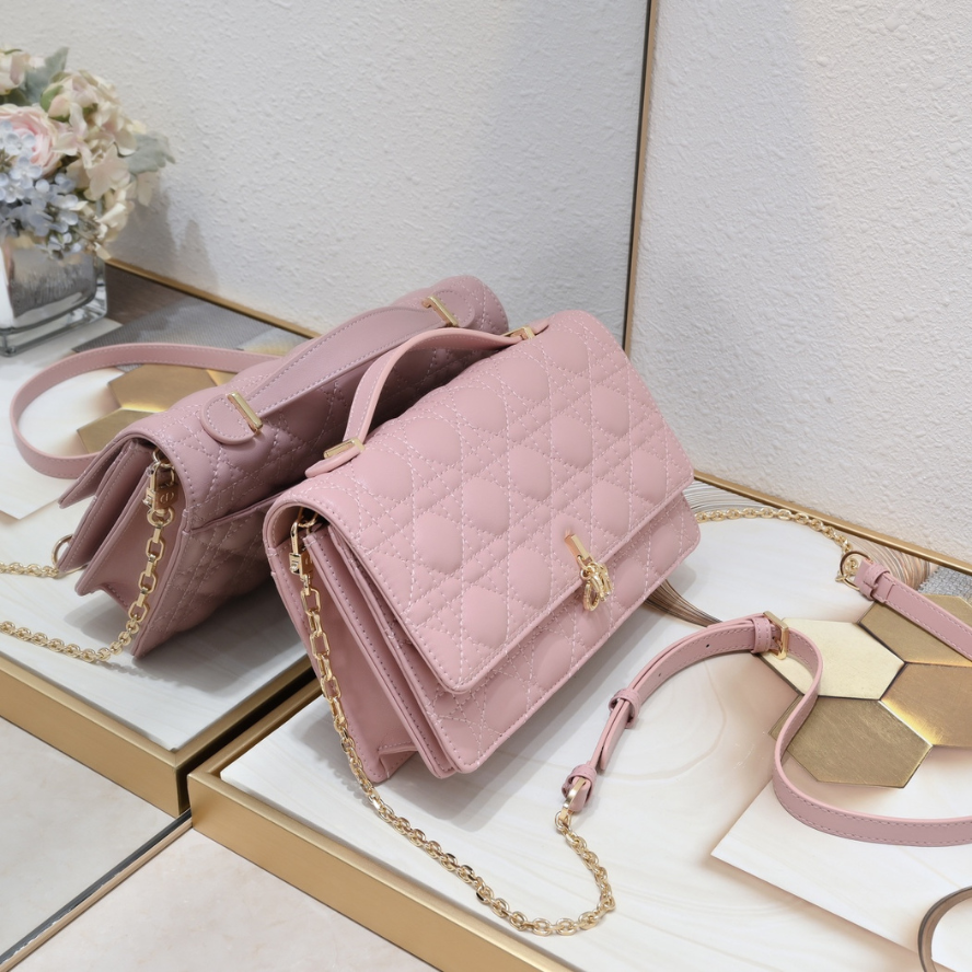 Dior My Dior Top Handle Bag - Pink