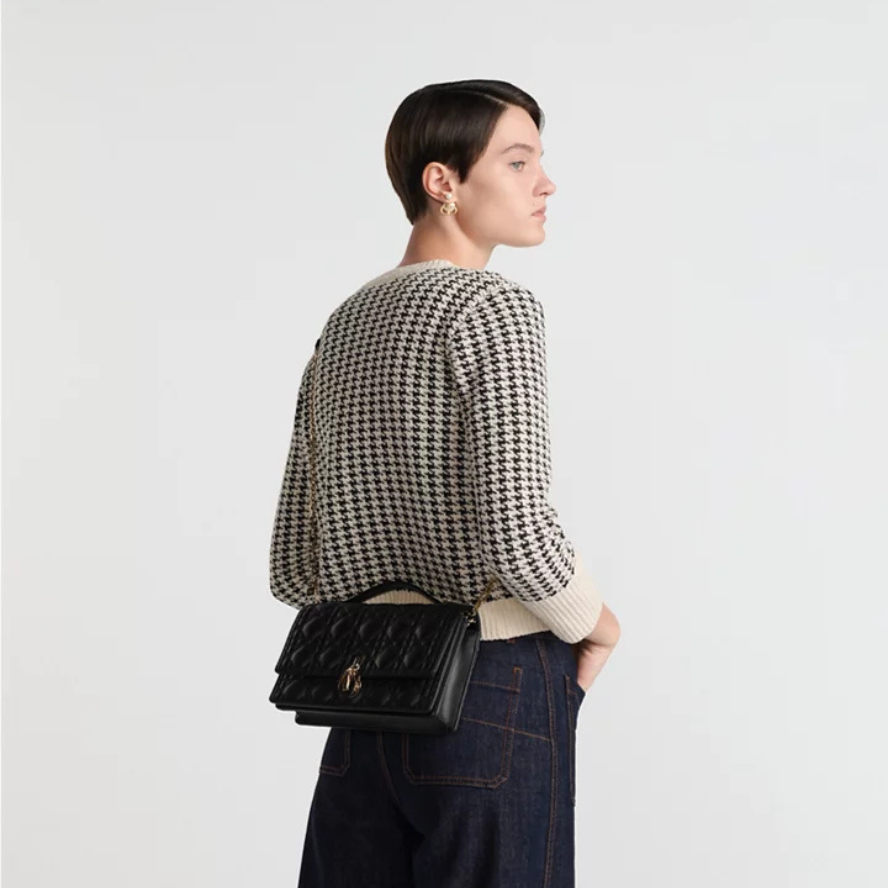Dior My Dior Top Handle Bag - Black