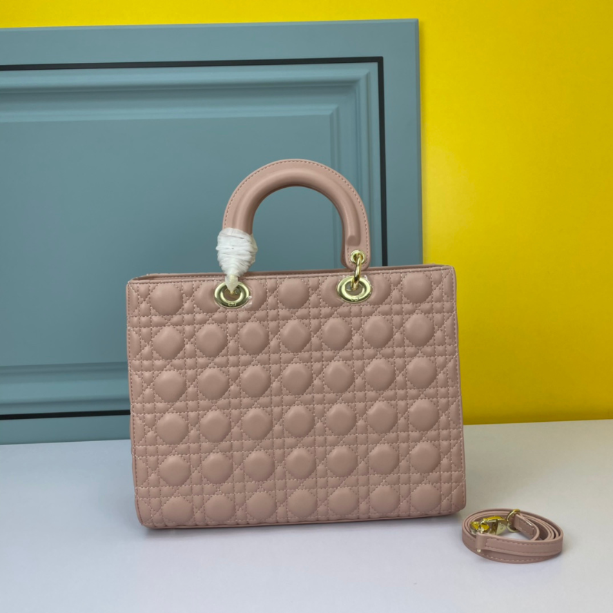 Dior Large Lady Dior Bag - Beige