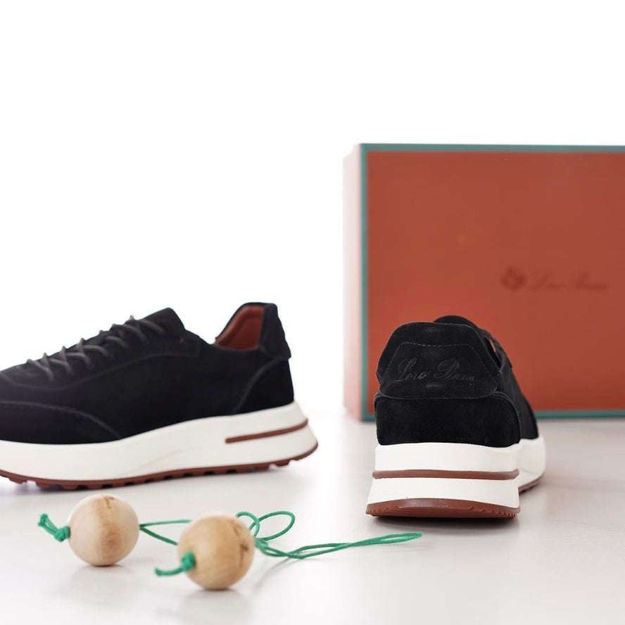 Loro Piana Week End Walk Microfiber - Storm System® Sneakers - Black (8000)