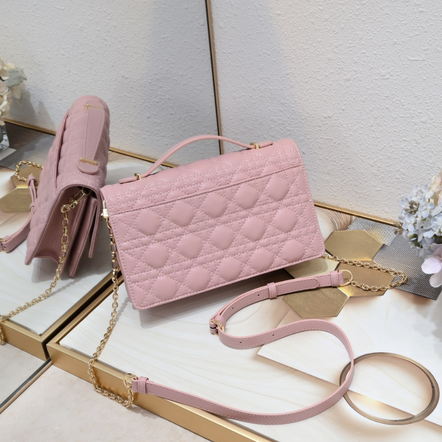Dior My Dior Top Handle Bag - Pink