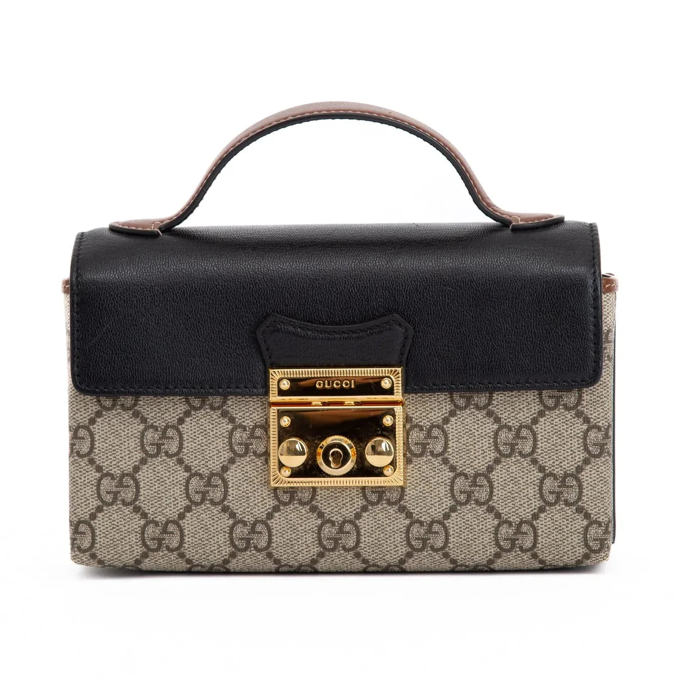 Gucci GG Supreme Padlock Bag – Beige