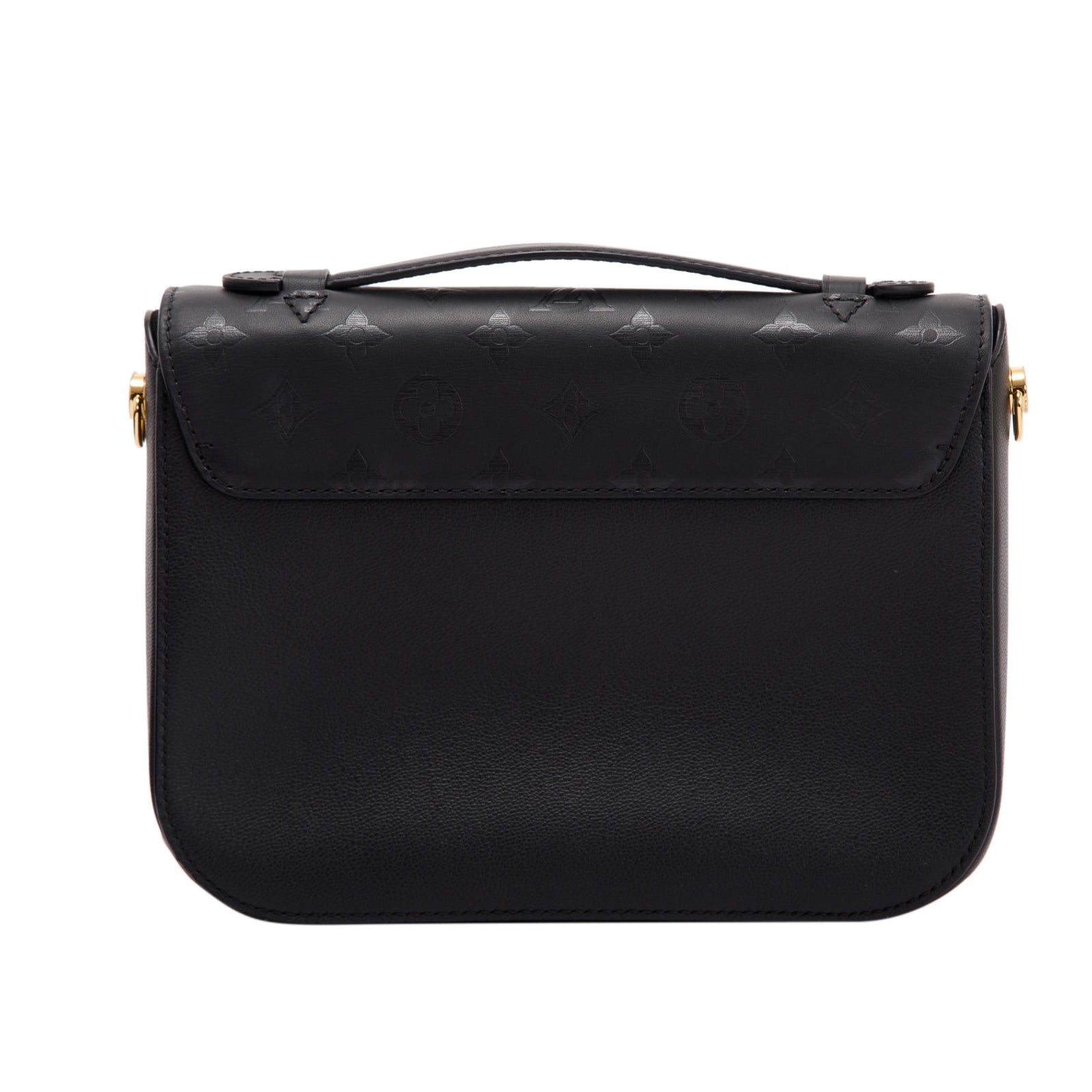 Louis Vuitton Calfskin Monogram Very Messenger Handbag - Black