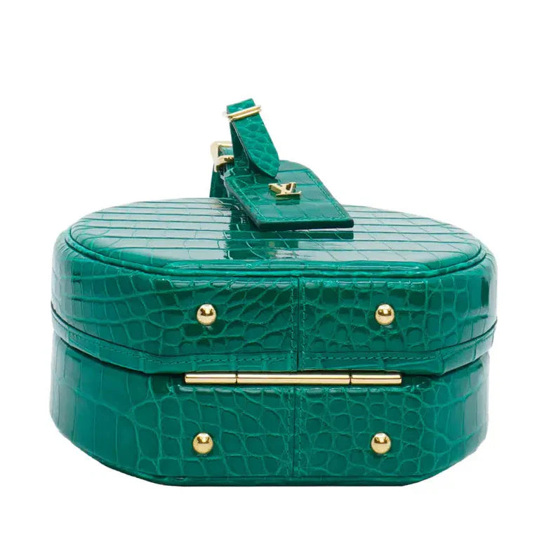 Louis Vuitton Alligator Petite Boite Chapeau Handbag - Green
