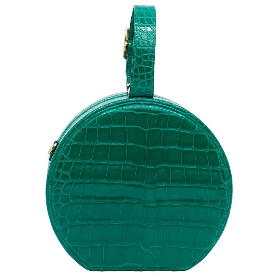 Louis Vuitton Alligator Petite Boite Chapeau Handbag - Green