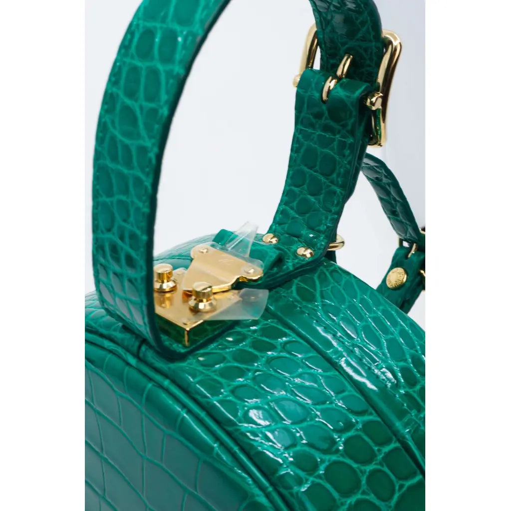 Louis Vuitton Alligator Petite Boite Chapeau Handbag - Green