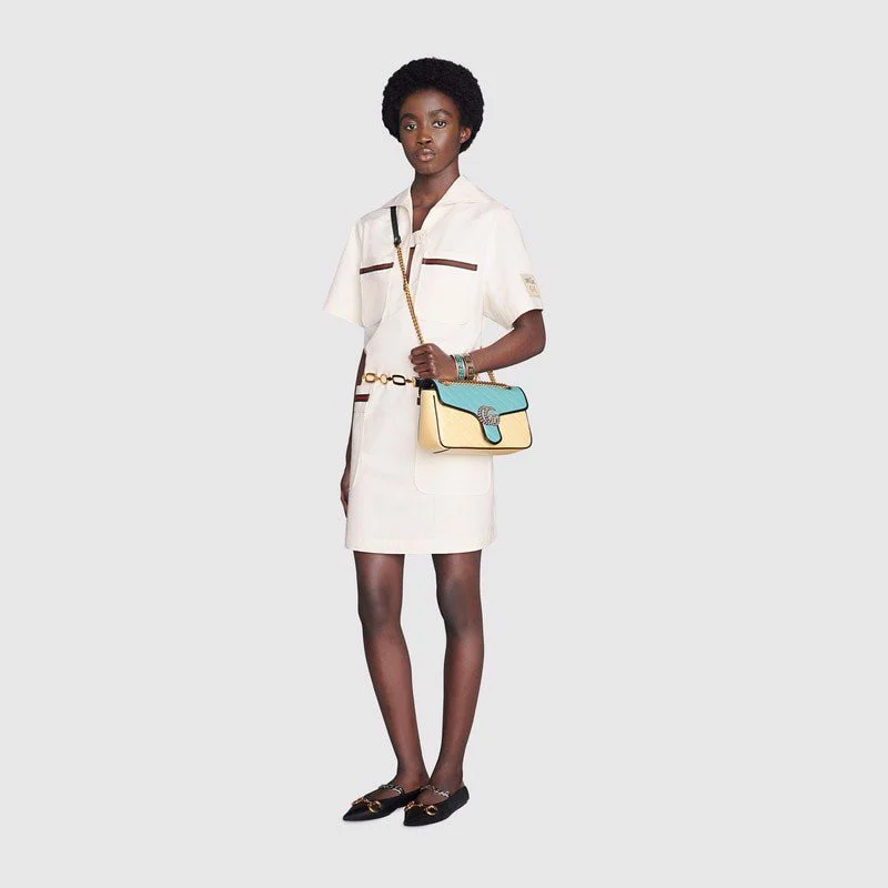 Gucci GG Marmont Small Shoulder Bag – Blue