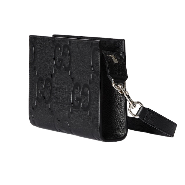 Gucci Jumbo GG Mini Leather Bag – Black