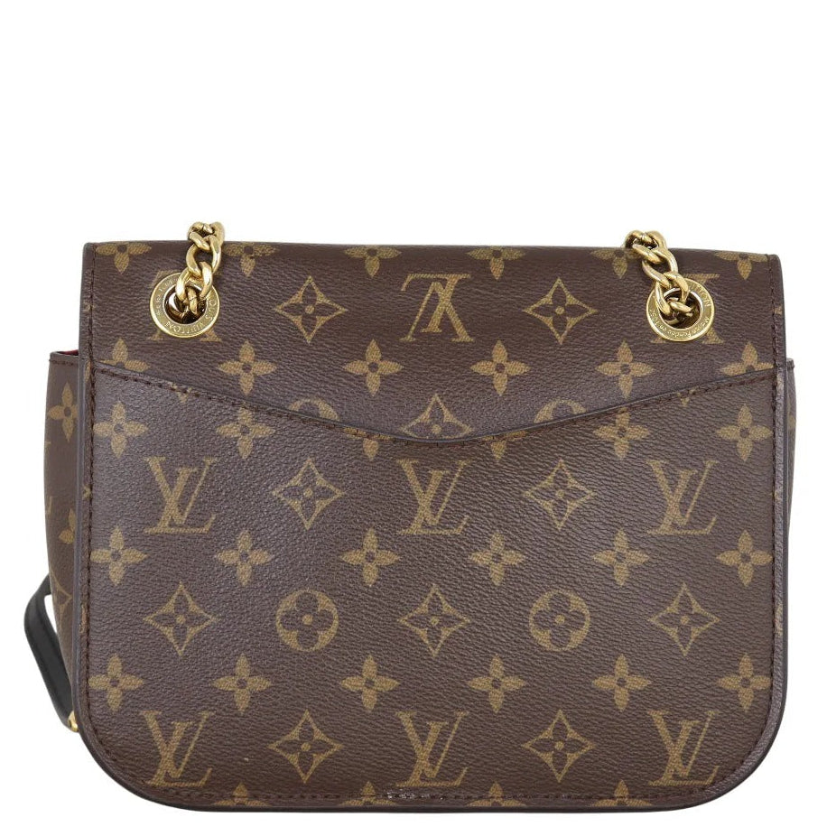 Louis Vuitton Monogram Coated Canvas Passy Shoulder Bag – Brown