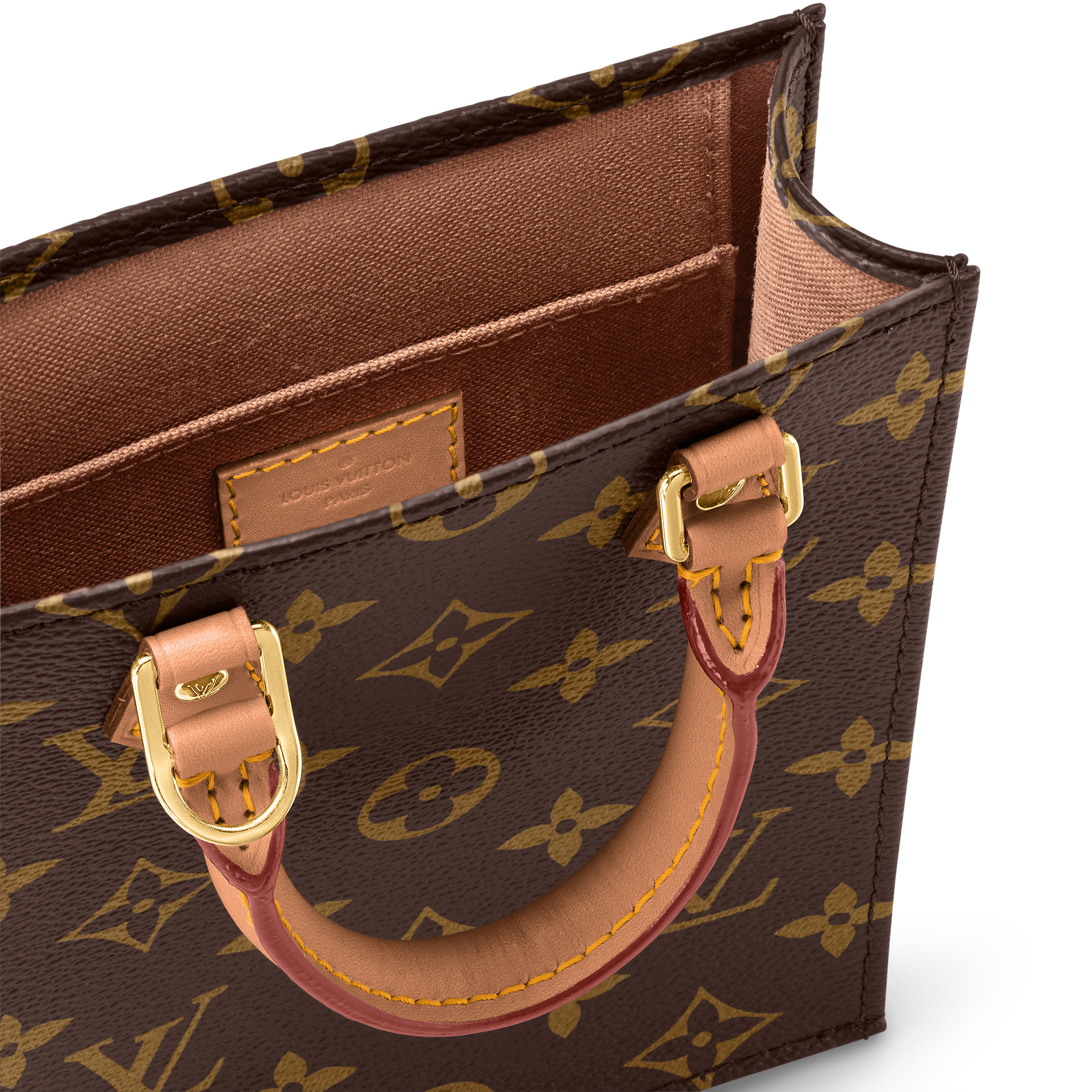 Louis Vuitton Monogram Canvas Petit Sac Plat Shoulder Bag – Brown