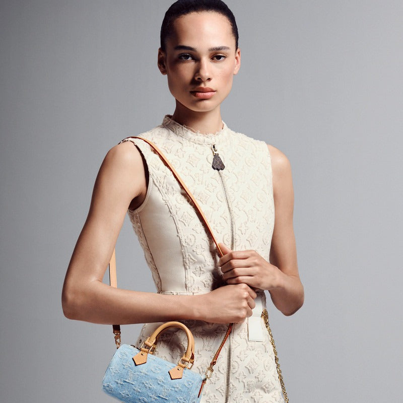Louis Vuitton Monogram Denim Nano Speedy Bag – Sky Blue