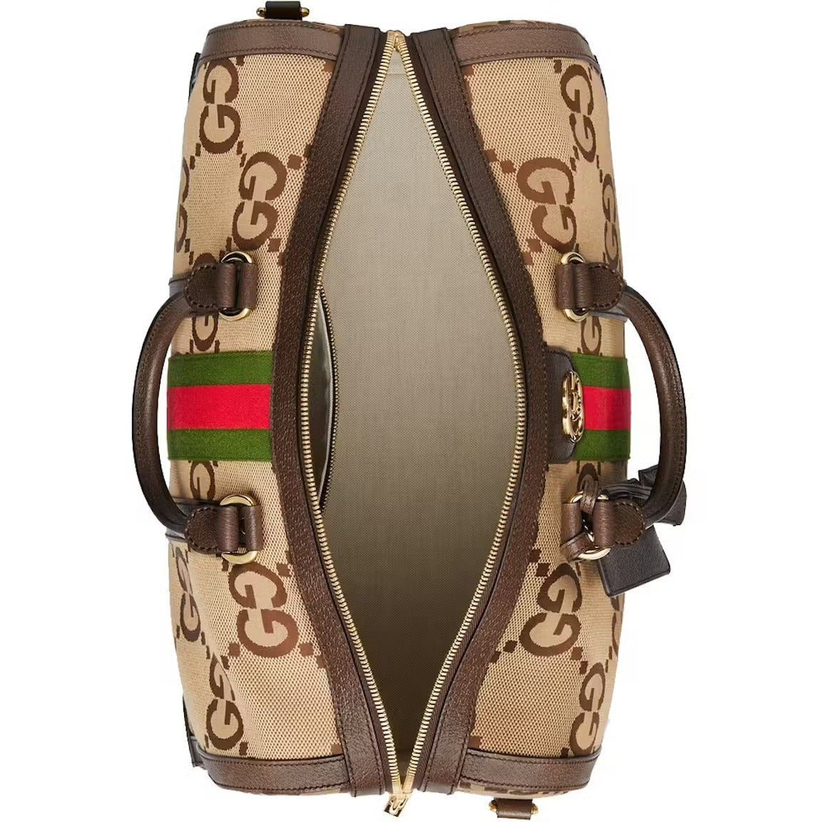 Gucci Jumbo GG Canvas Duffle Bag – Brown