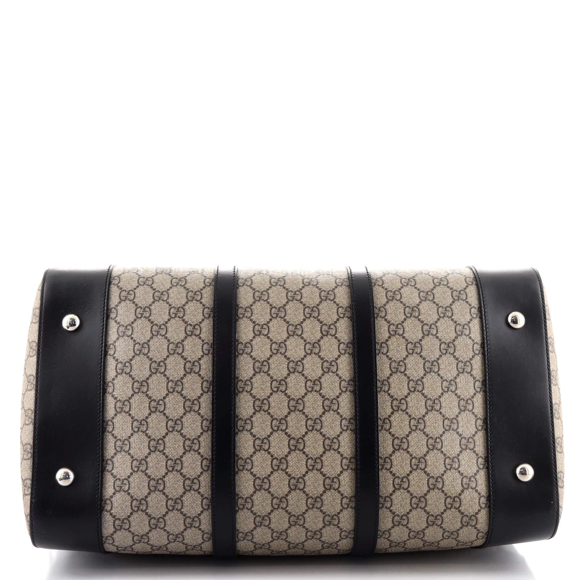 Gucci GG Supreme Canvas Medium Duffel Bag – Beige