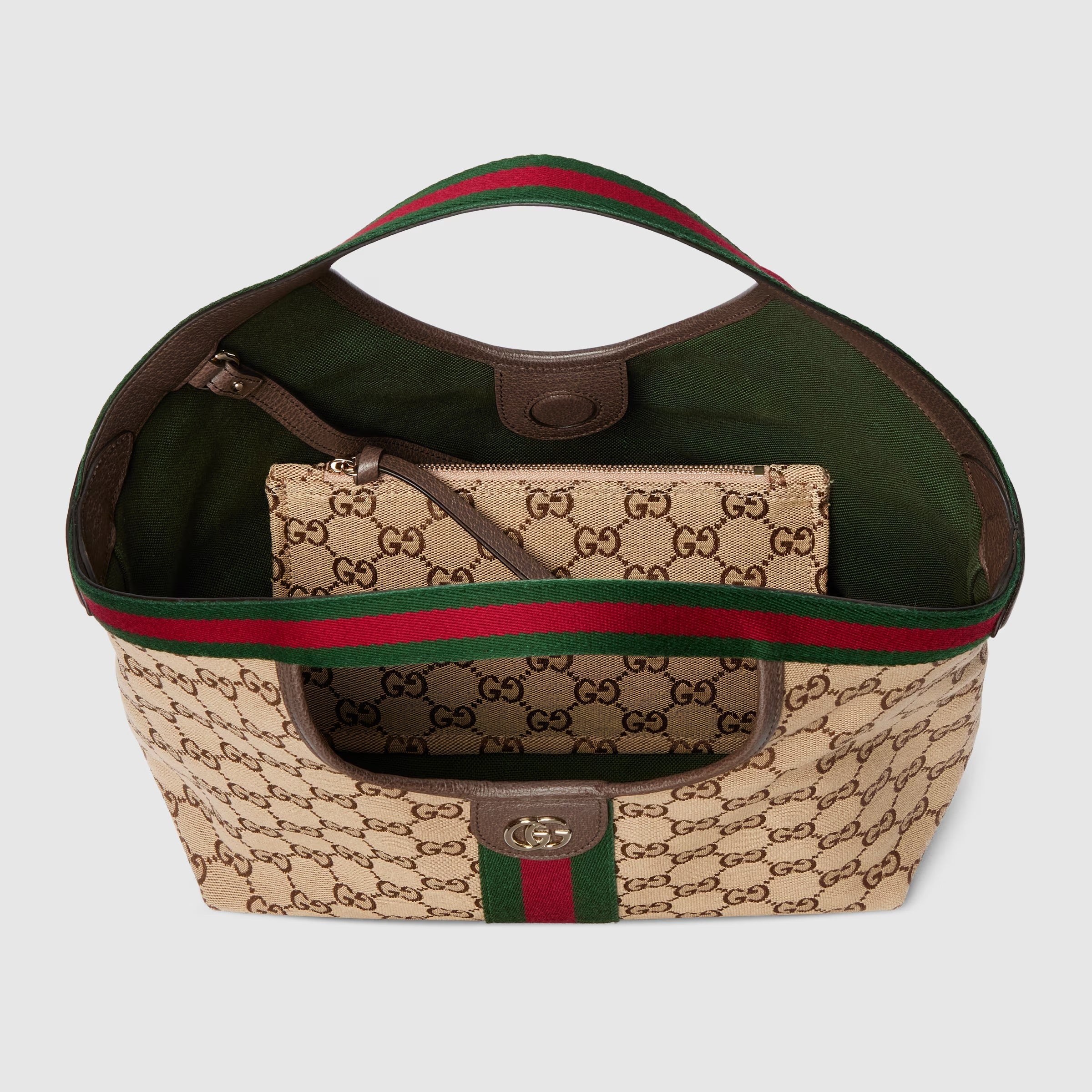 Gucci GG Canvas Giglio Small Tote Bag – Beige Brown
