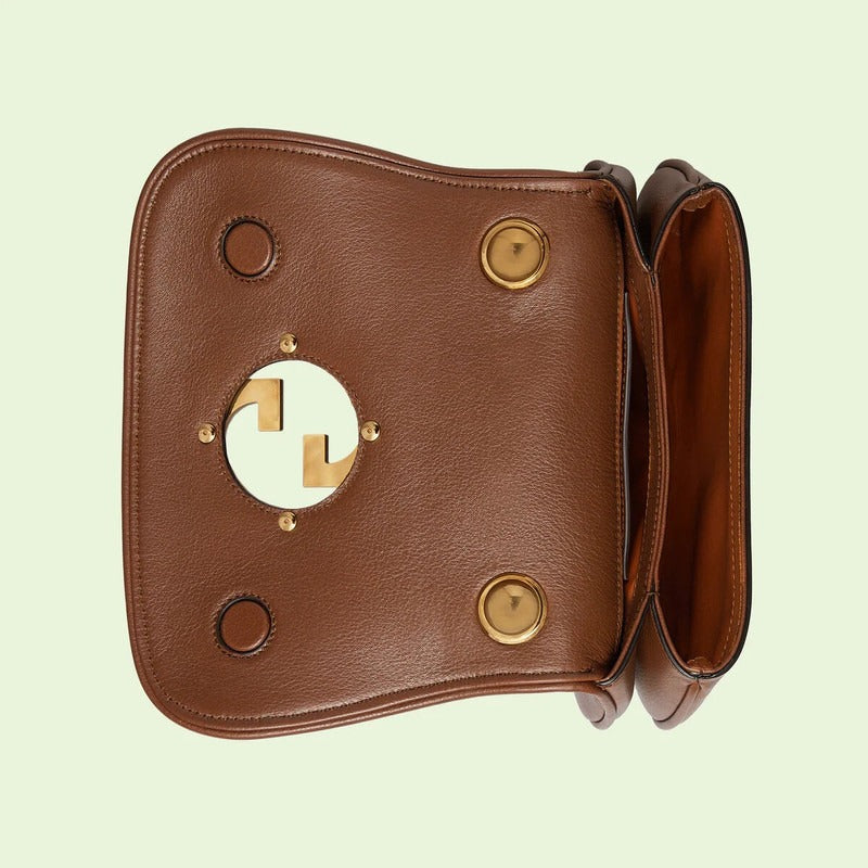 Gucci Blondie Mini Leather Shoulder Bag – Brown
