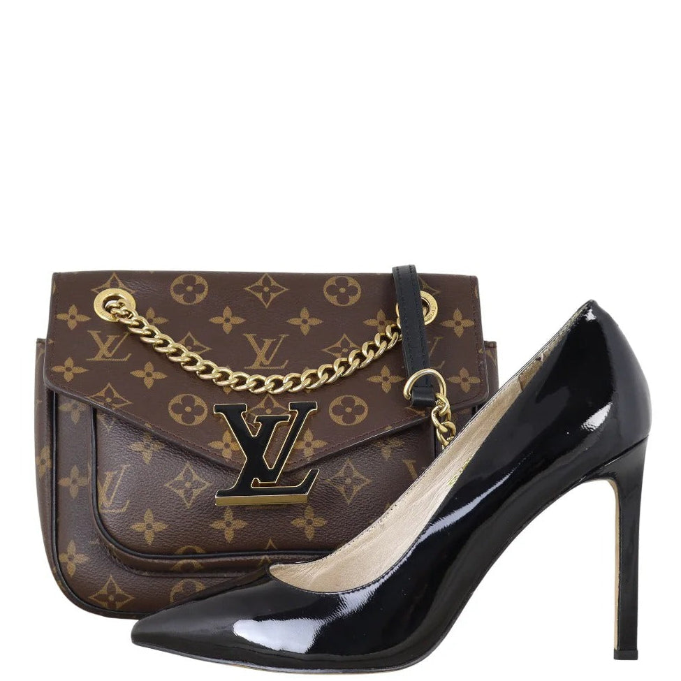 Louis Vuitton Monogram Coated Canvas Passy Shoulder Bag – Brown