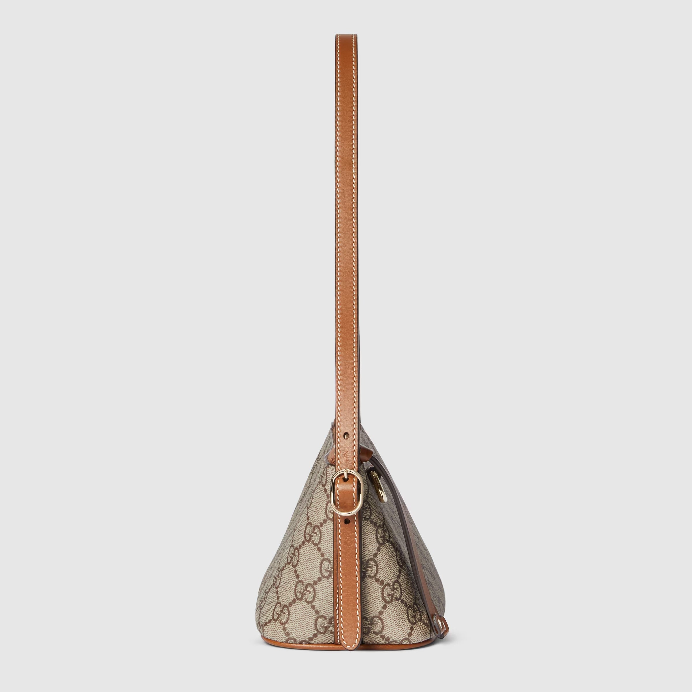 Gucci GG Emblem Small Shoulder Bag – Beige
