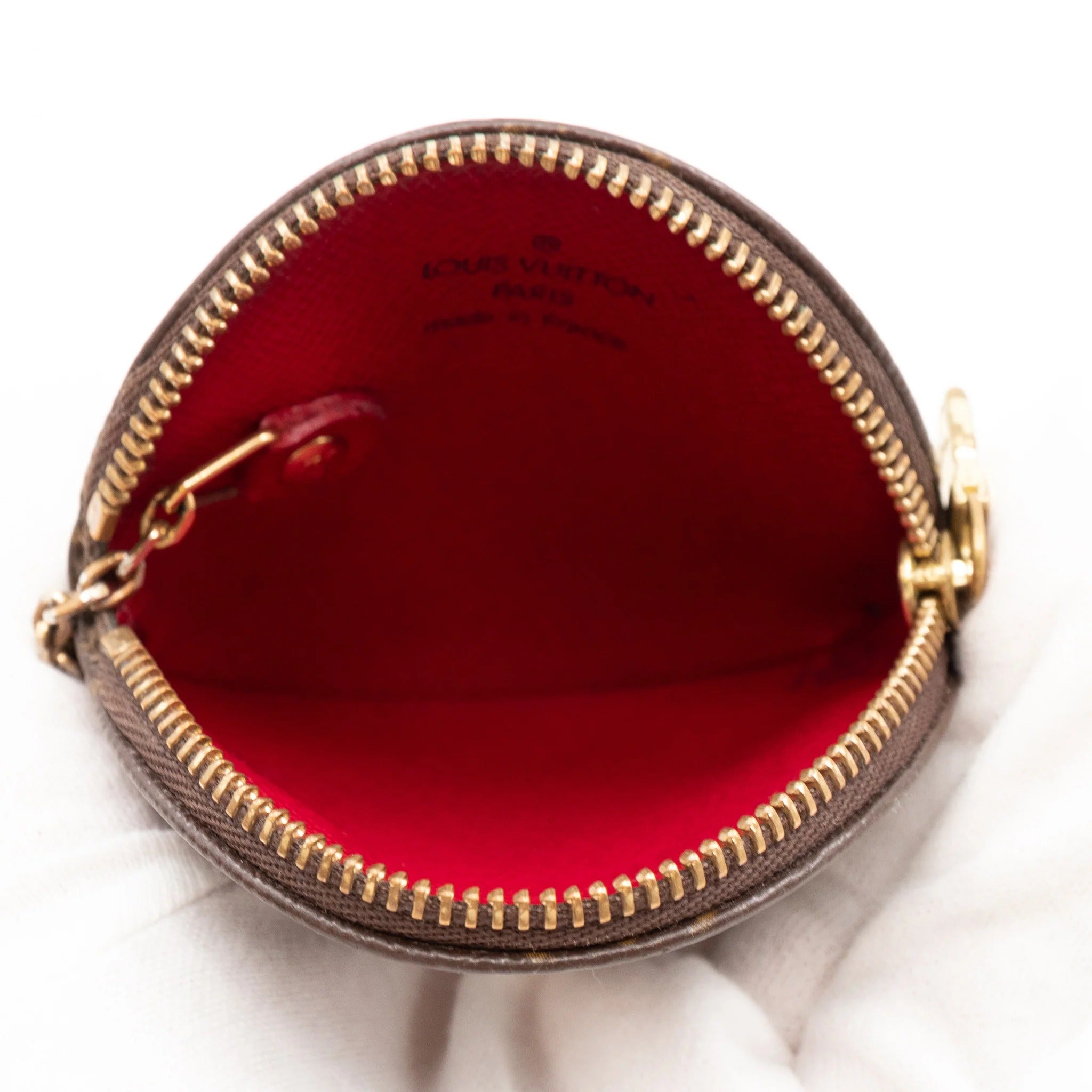 Louis Vuitton Limited Edition Monogram Cerises Round Coin Purse - Brown