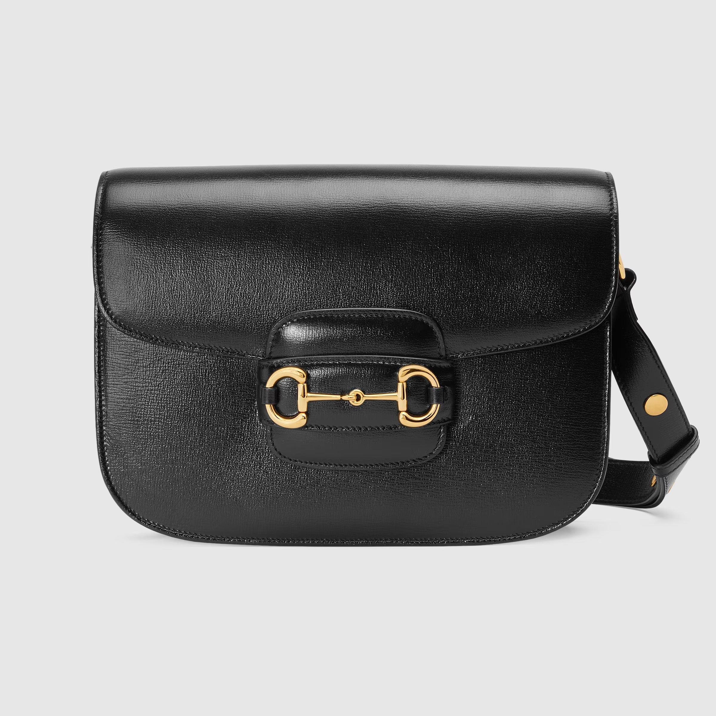 Gucci Horsebit 1955 Medium Shoulder Bag – Black