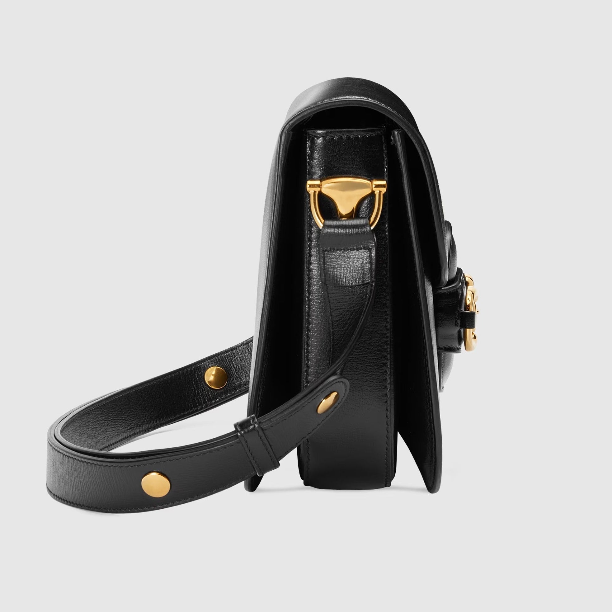Gucci Horsebit 1955 Medium Shoulder Bag – Black
