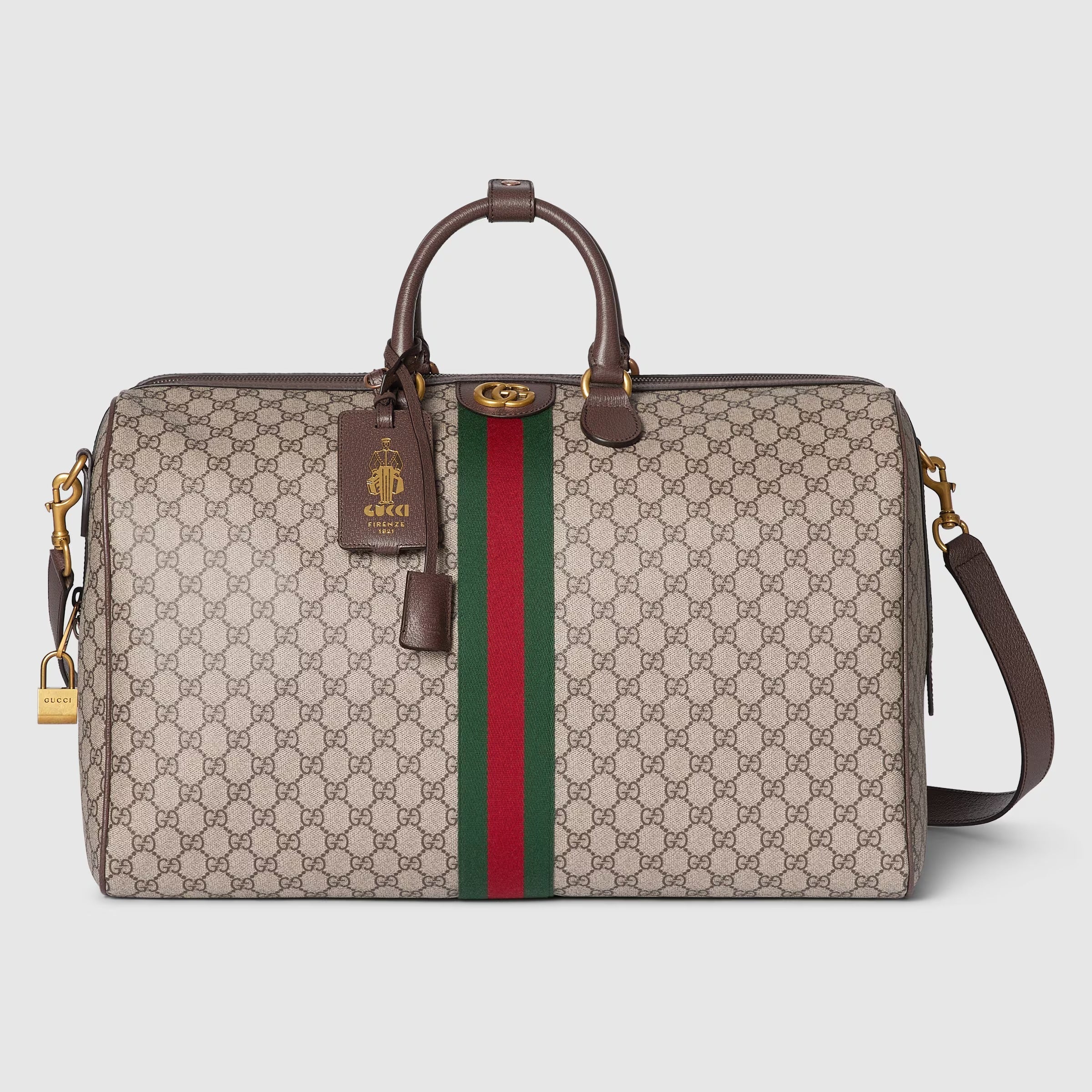 Gucci Savoy GG Monogram Large Duffle Bag – Beige