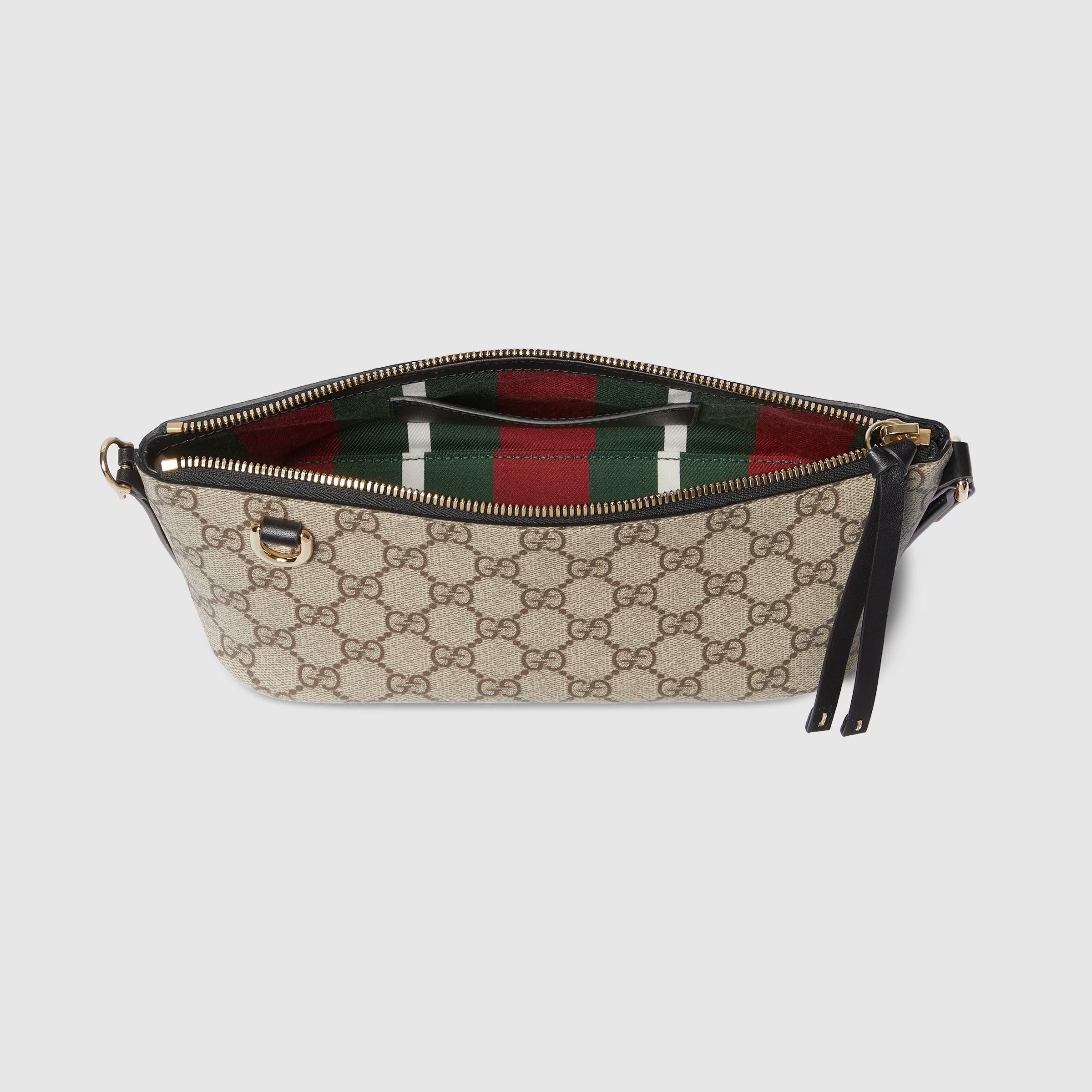 Gucci GG Monogram Small Shoulder Bag – Beige & Black